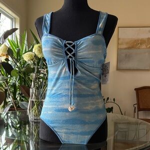 BECCA Blue Swimsuit with Elegant Design